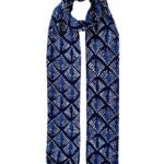 Fashage Women's Printed Cotton Blend Scarf with Tassels | Soft Lightweight Stole